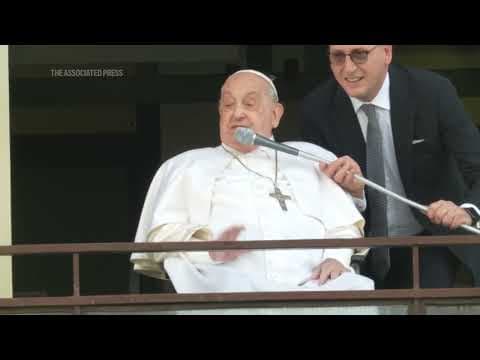 'He's a really good fighter': Faithful celebrate Pope Francis's return from hospital