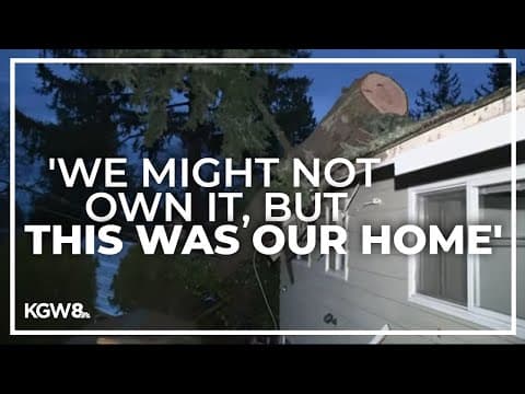 Gresham family still displaced after tree fell on rental home during winter storm