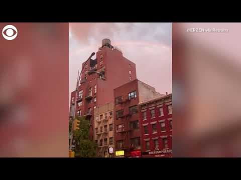 Rainbow over New York City