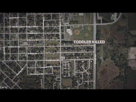 Toddler dead after woman backs into him with vehicle, Plant City police say