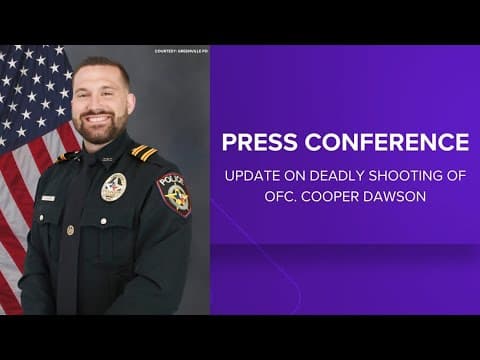 LIVE: Officials provide update on North Texas officer killed in shootout Monday night