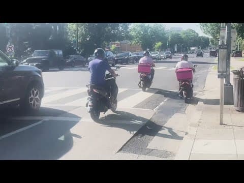 DC police attempt crackdown on moped food delivery drivers