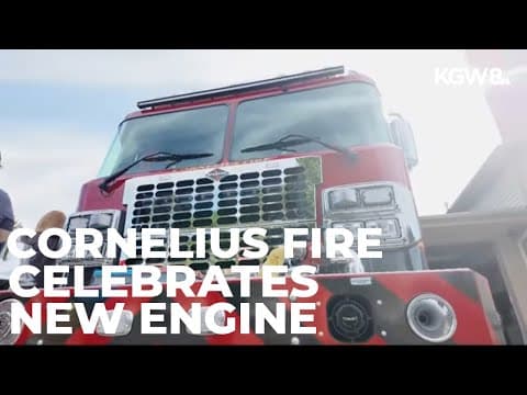 Cornelius Fire Department celebrates new state-of-the-art engine