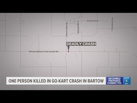 1 dead after go-kart crash in Bartow, police say