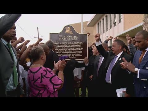 Historical marker unveiled at St. Augustine High School