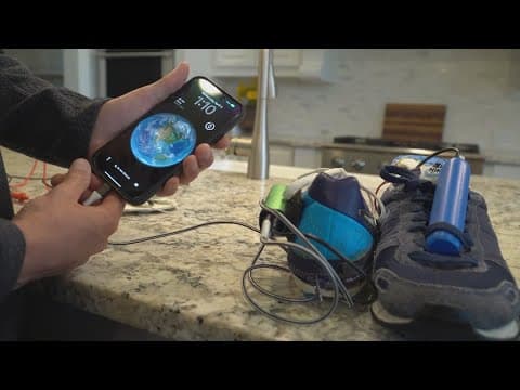 North Texas student invents a shoe insert that takes energy from walking to charge devices