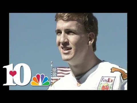 WBIR Vault: Peyton Manning's knee causes concern ahead of the 1998 Orange Bowl (1997)