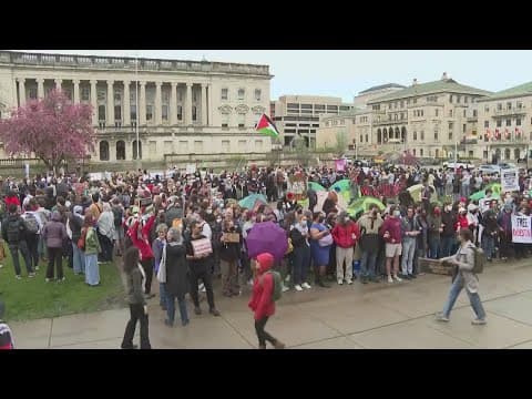 Student-led protests against the Israel-Hamas War have expanded in college towns across the US