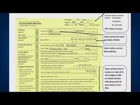 What is a provisional ballot and how are they counted?