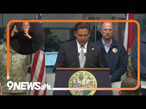 Gov. Ron DeSantis briefs media as Hurricane Milton approaches Florida
