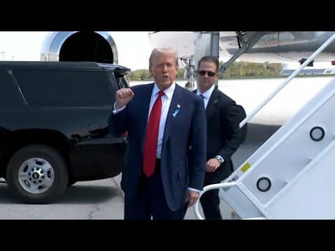 Donald Trump arrives in Pennsylvania to pay respects to 9/11 victims