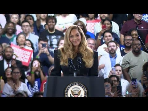 Beyonce, Kelly Rowland full speech at Kamala Harris rally in Houston