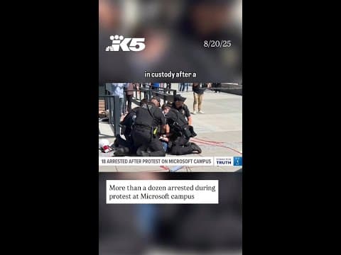 18 people arrested at Microsoft employee protest