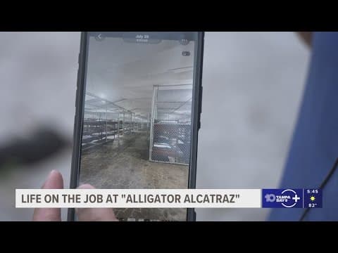 'Alligator Alcatraz' staffer speaks out about work and living conditions in the detention center