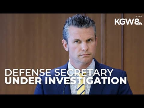 Defense secretary under investigation for discussing military plans on messaging app