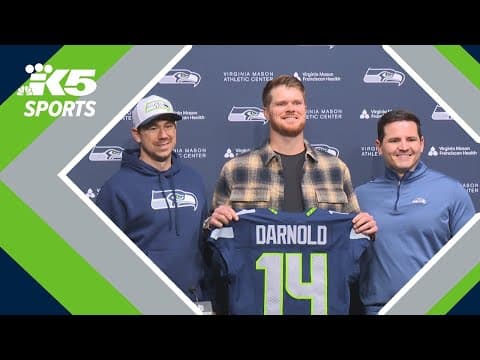 Seahawks officially introduce Sam Darnold as new starting quarterback