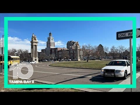 Authorities hold news conference on Denver high school shooting that left 2 adults hurt