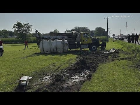 INDOT: Employee seriously injured in Henry County crash involving rollover dump truck