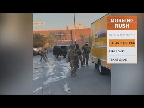 ICE officers arrest immigrants in Los Angeles parking lot