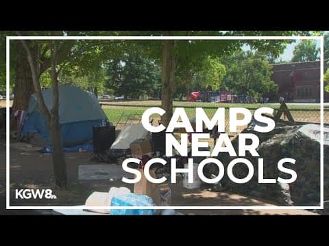 Homeless camps remain near Portland campuses amid start of school year