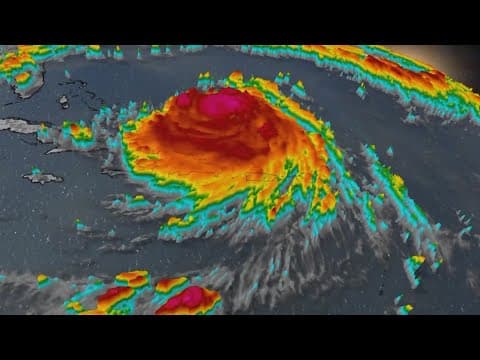 Hurricane Erin gains strength in the Atlantic