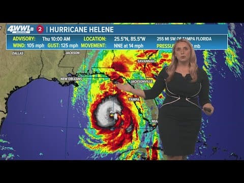 Thursday 12 PM Tropical Update: Helene strengthening with a landfall in Florida tonight