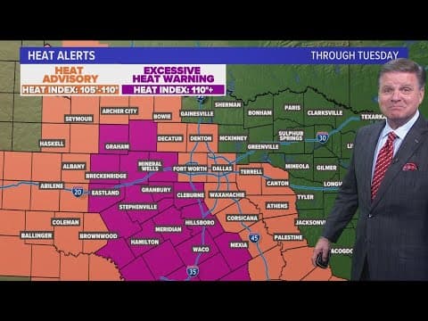 DFW Weather: Super blue moon shines over Texas, heat advisories continue in North Texas