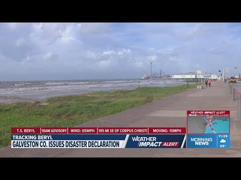 Galveston residents prepare for tropical storm Beryl