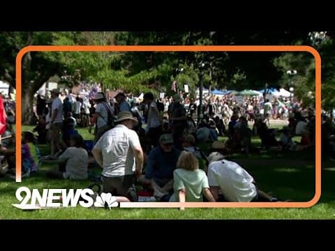 A look at 'No Kings' protest at Colorado State Capitol