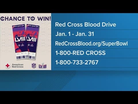 How to donate blood and enter a chance to win a trip to the Super Bowl