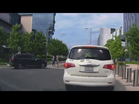 Shocking video shows 2 people hit by van while walking on crosswalk in Tysons, Virginia