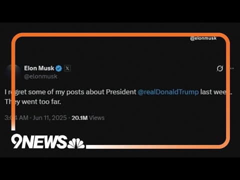 Elon Musk says he regrets some posts about Trump