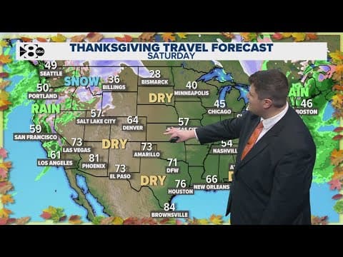 DFW Weather: Full week of Thanksgiving travel forecast