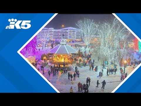Snow blankets Leavenworth park, restoring winter sledding days after truck spins donuts