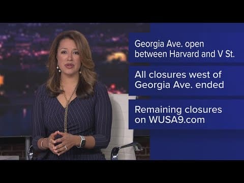 Some roads have reopened around Howard University