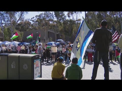 UCSD encampment faces Pro-Israel supporters, both remain peaceful