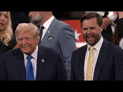Donald Trump, JD Vance enter RNC 2024, stand side-by-side