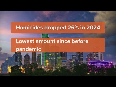 Violent crime was down in Dallas last year