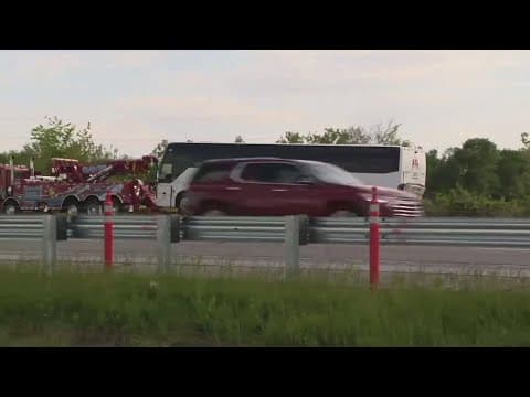 Police investigate deadly crash involving charter bus on I-74