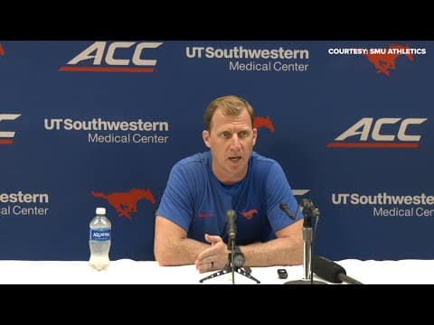 SMU vs. TCU: Mustangs Head Coach Rhett Lashlee speaks after 35-24 loss (9.20.25)
