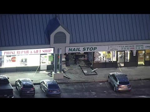 Car crashes into nail salon in Landover, injuring 3 people, police investigating the cause