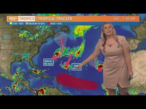 Saturday morning tropical update: Busy in the Atlantic, no threats to land with one long-term spot t