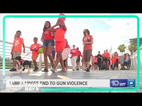'Wear Orange' walk to end gun violence takes place at Curtis Hixon Park