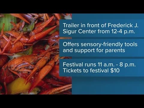 Sensory-friendly experience at Louisiana Crawfish Festival