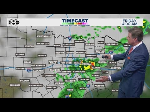 DFW Weather: Overnight rain into Friday morning