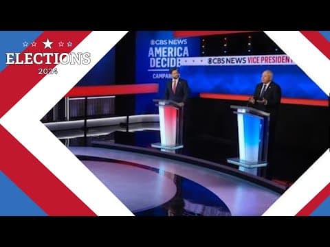 First question of VP debate focused on tensions in the Middle East