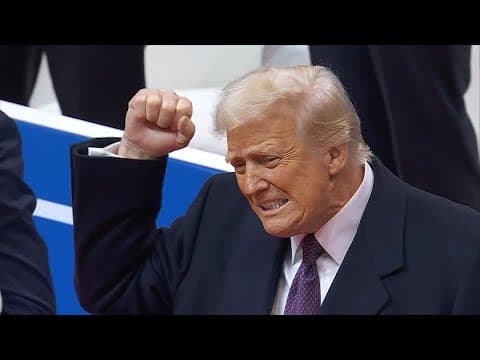 Trump, Vance arrive at inaugural parade (Jan. 20, 2025)