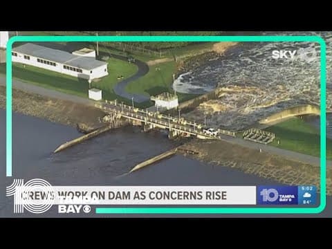 Manatee County crews work on dam as concerns rise in the community