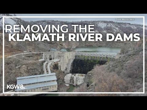 Crews begin reservoir drawdown on Klamath River dam removal project