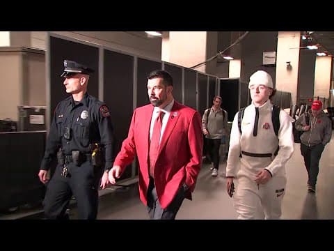 Ohio State arrives ahead of national championship game
